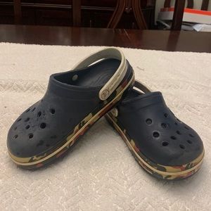 COPY - Blue and Camo Crocs ( Kids size 3)